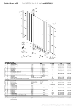 2580 Drehtür pendelbar in Nische 20.04.2026