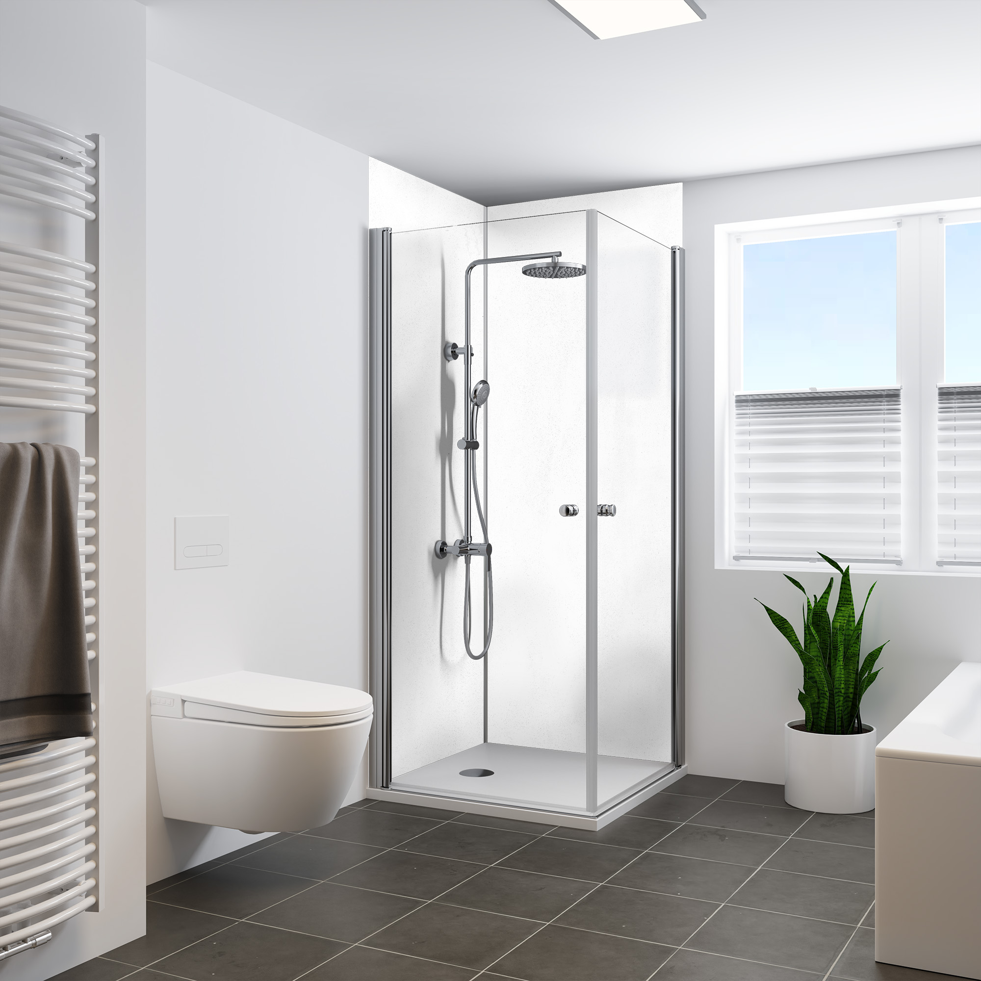 Putz-Dekor Putz-Optik Weiß