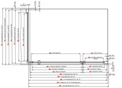 3308002 Standard Kundenmaß 750mm_Montage auf Duschwanne