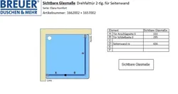 Sichtbare Glasmaße - Artikel 1662002_1657002