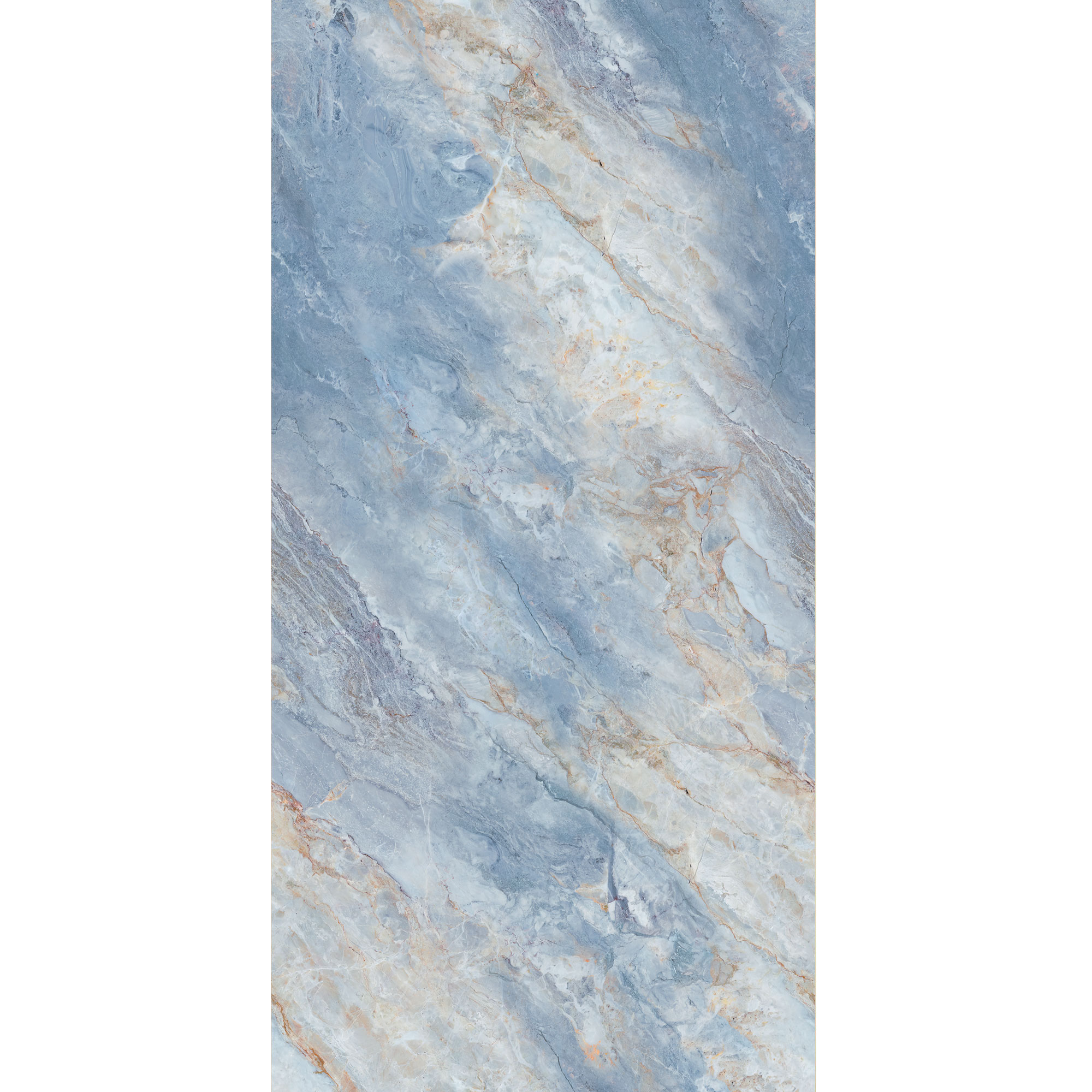 Seidenmatt Marmor Blau