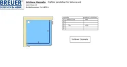 Sichtbare Glasmaße - Artikel 2414003 + 2421003