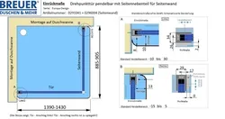 Einrückmaße und WAP-Profilmaße - Artikel 0296004 + 0291041