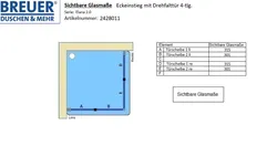Sichtbare Glasmaße - Artikel 2428011