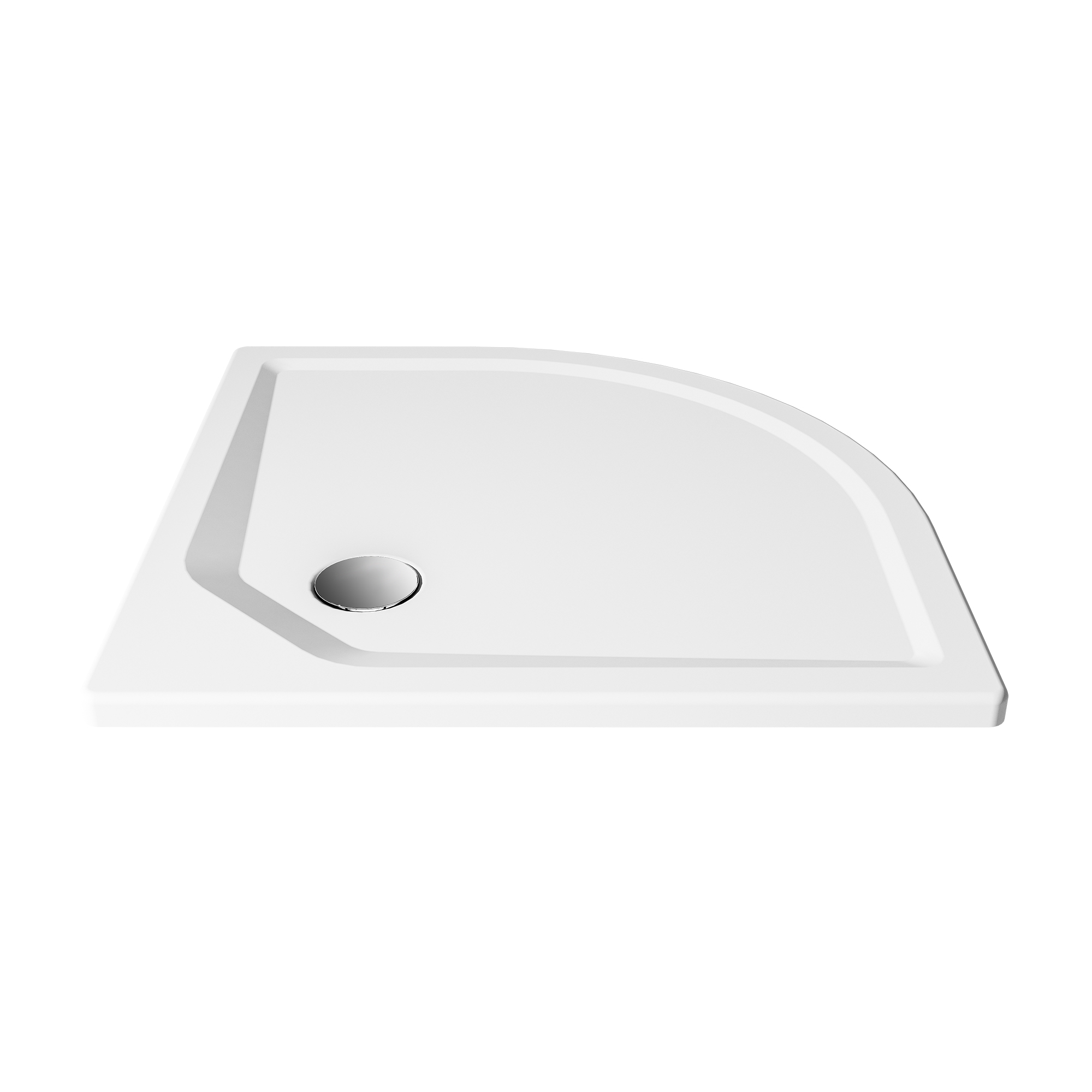 Classic Line extra flach, Rundduschwanne, Radius 550, diagonal