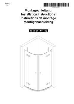 3394 Runddusche mit Drehtür 4-tlg. 02.07.2025