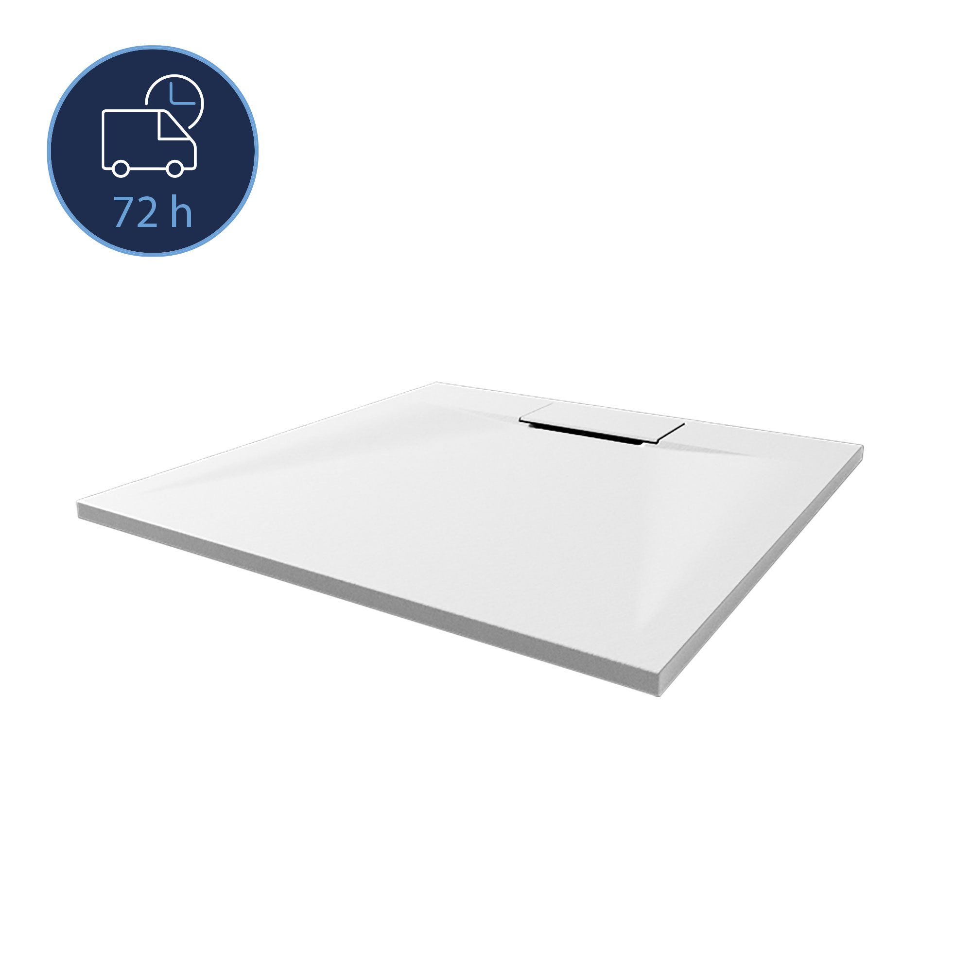 Lite-Line_quadratduschwanne_weiss-Q72 QUICK 72 Lite Line Steinoptik Quadratduschwanne