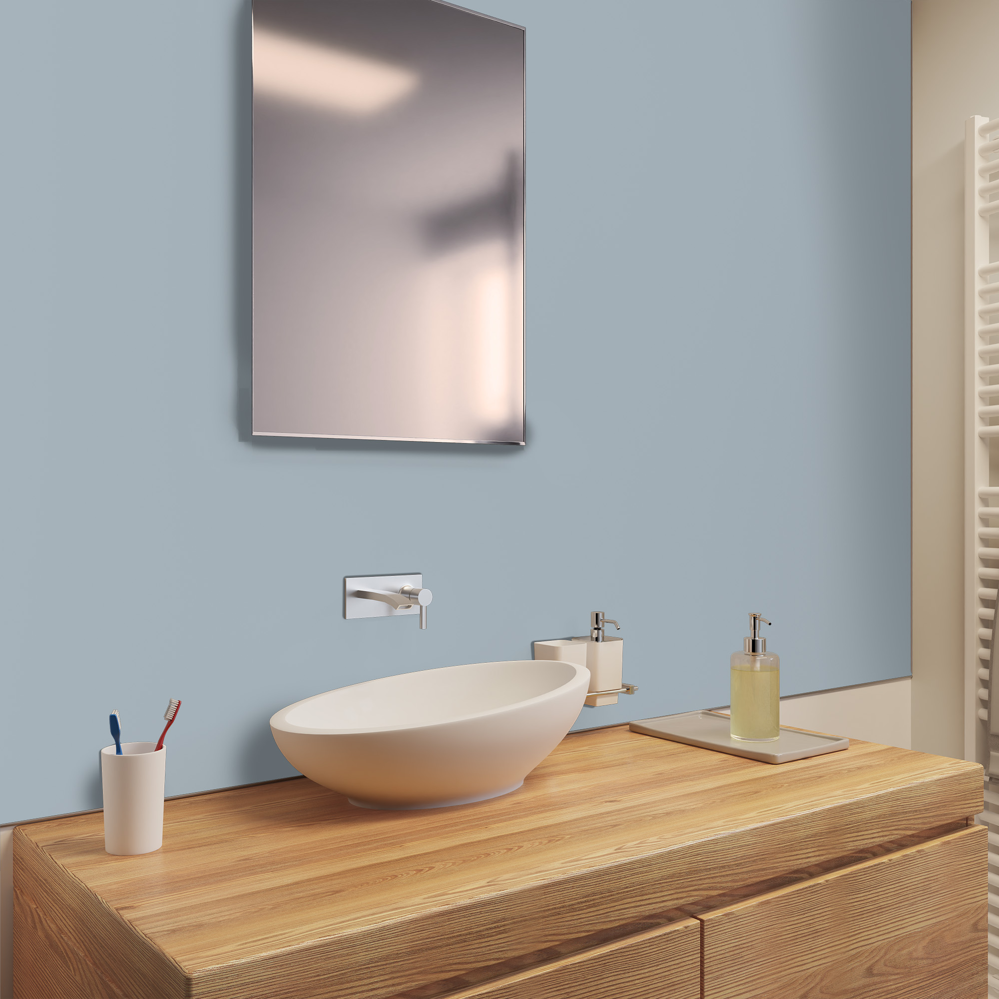 Rückwand, SIlbergrau