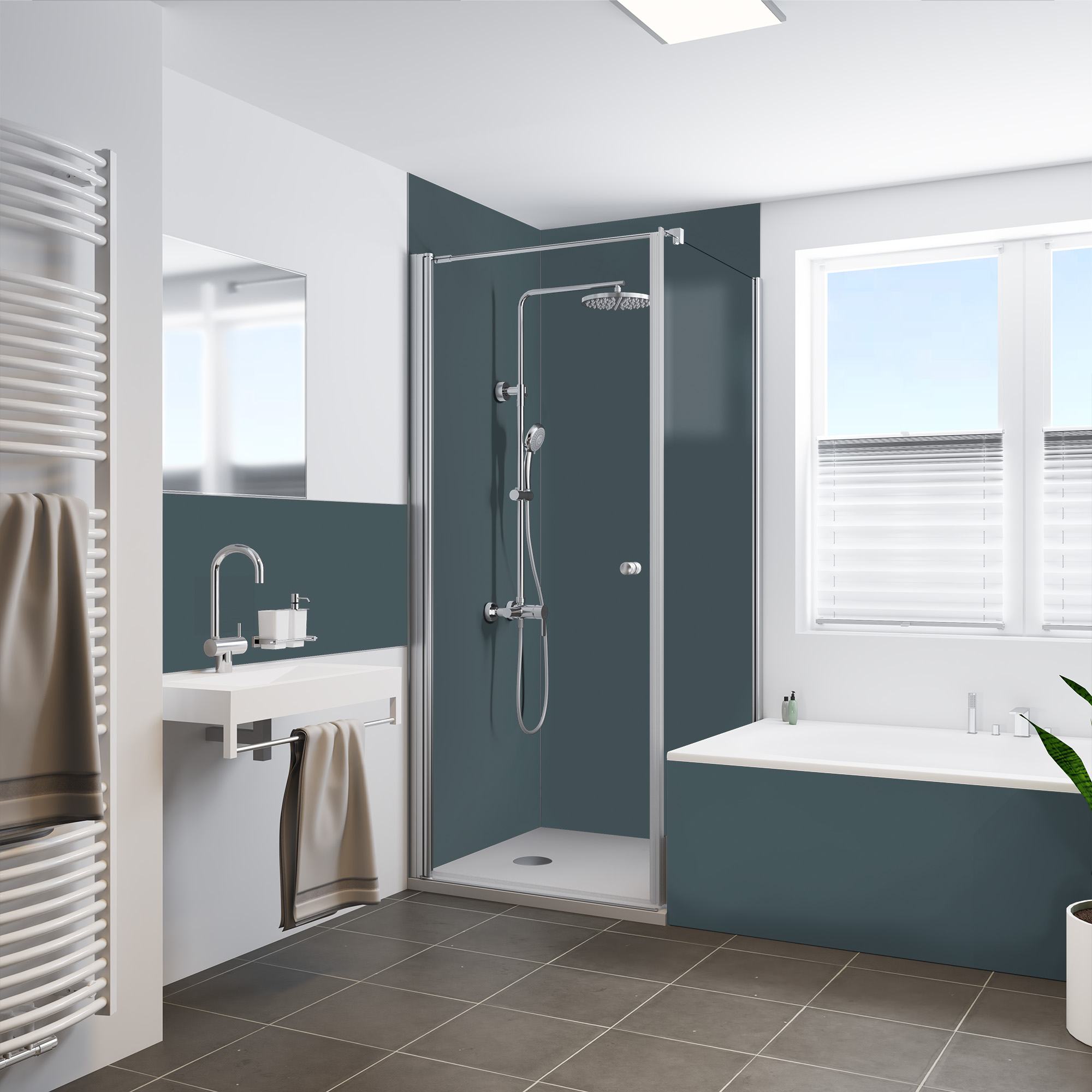 Rückwand, Anthrazit