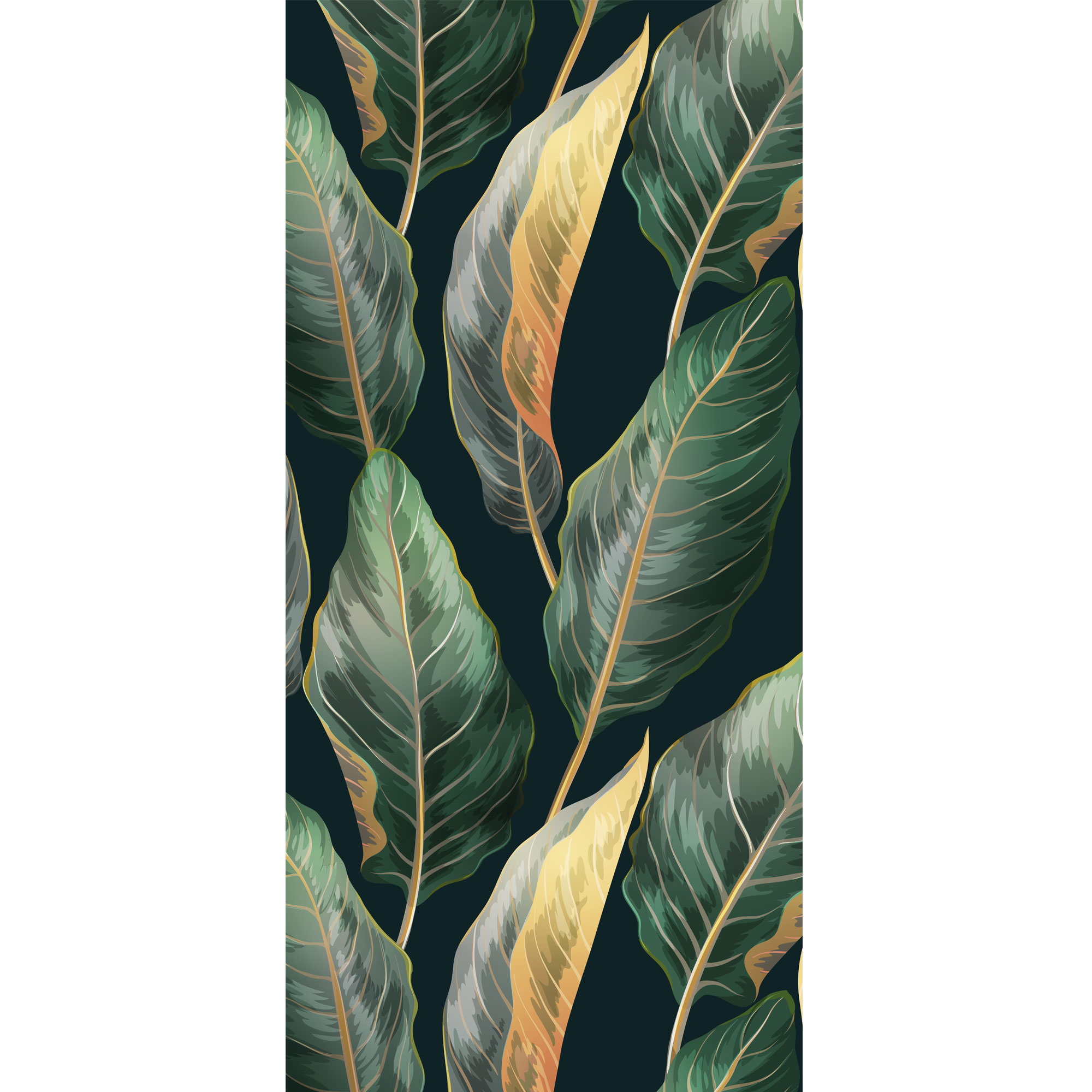 duschrueckwand_563_Blätter Vintage