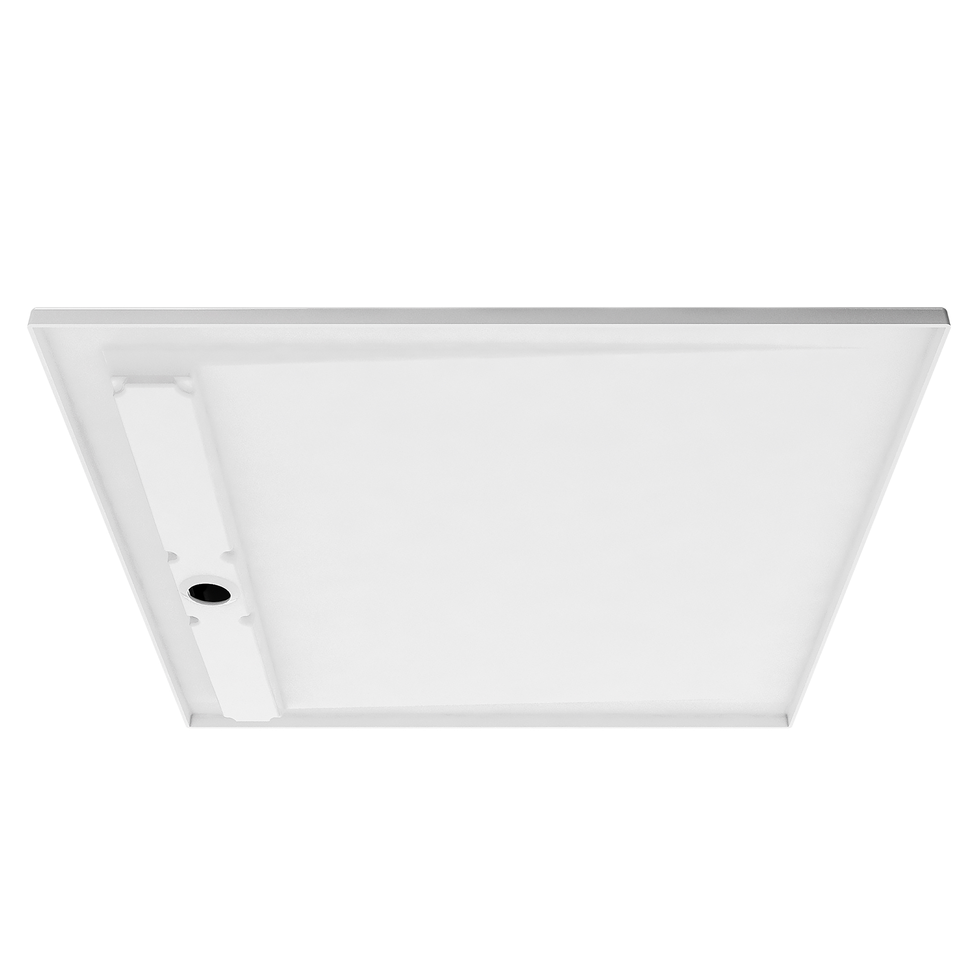 Classic Line extra flach - Ablaufrinne schmal, Quadratduschwanne, Unterseite