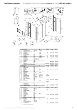 Gleittür / Schiebetür 2-tlg. mit 2 Seitenwänden (U-Kabine) 19.01.2026
