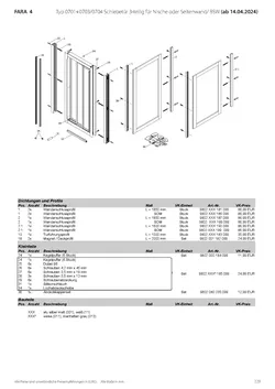 0704 verkürzte Seitenwand für Drehtür 04.11.2025