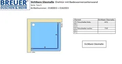 Sichtbare Glasmaße - Artikel 0180003_0182003