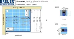 Fliesenspiegel - Artikel 3385003 und 3386003