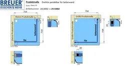 Produktmaße - Artikel 2413002 + 2512002
