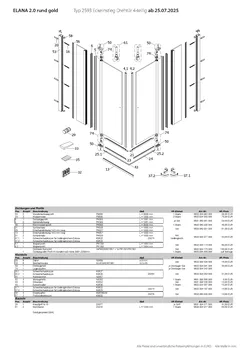2593 Eckeinstieg mit Drehtür 4-tlg. 20.04.2026