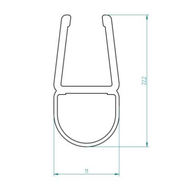 Ersatzteil O-Dichtung PK1503, Transparent, L=1945 mm