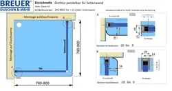 Einrückmaße und WAP-Profilmaße - Artikel 2413003 + 2512003