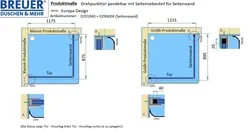 Produktmaße - Artikel 0291040 + 0296004