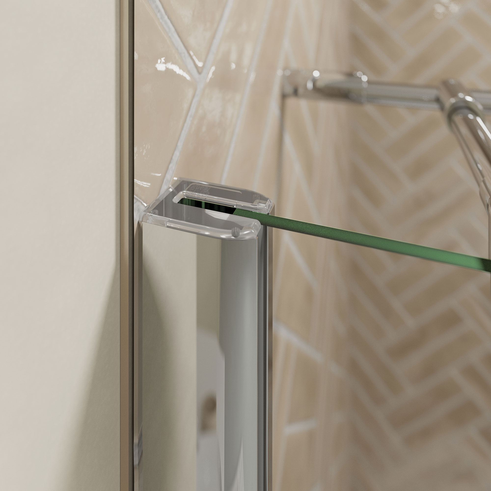 Elana 2.0 rund Pendeltuer fuer Seitenwand, Detail Profil rund