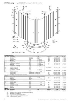 Runddusche mit Drehtür 4-tlg. 21.11.2025