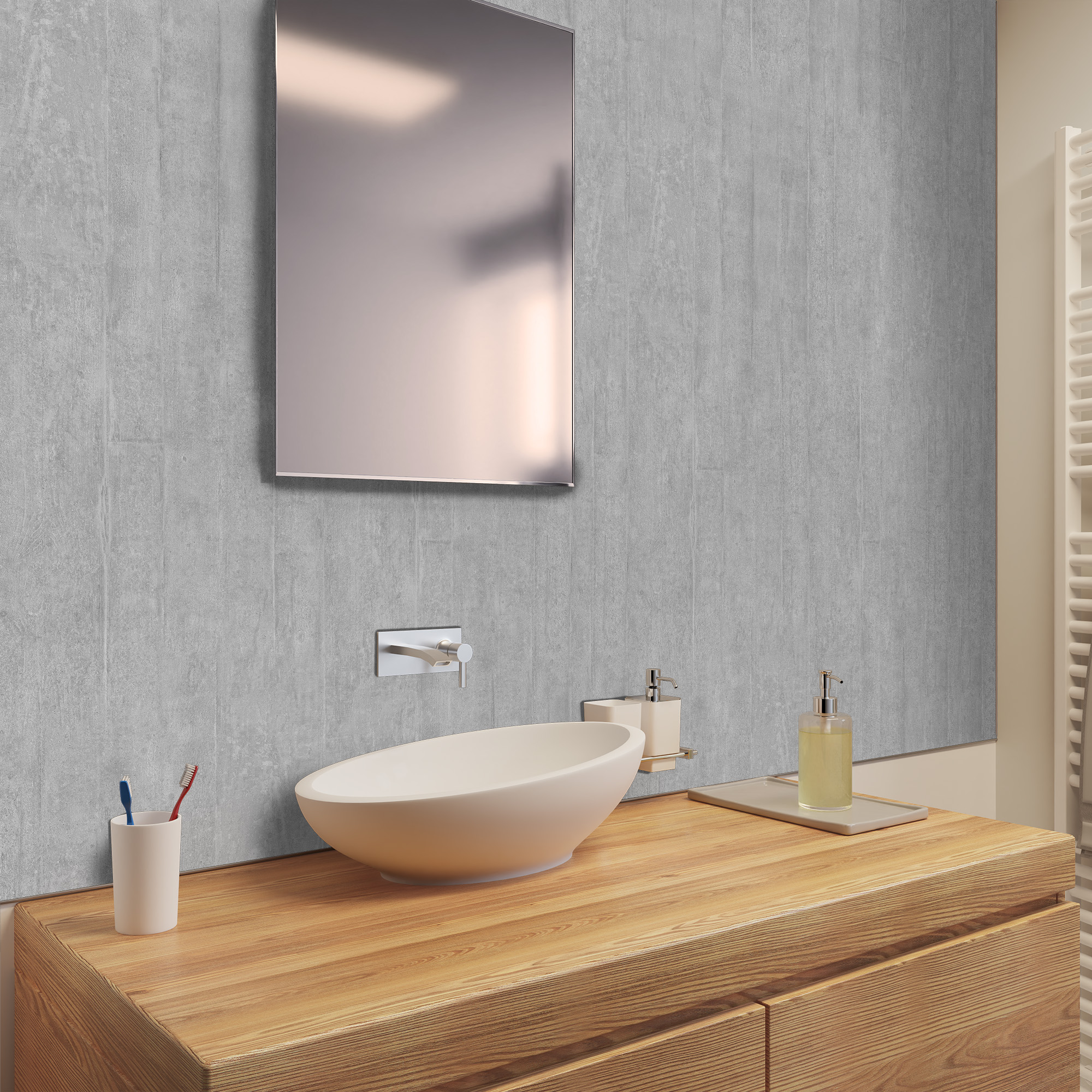 Rückwand Beton, Steinstruktur