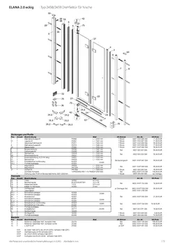Drehfalttür 2-tlg. in Nische 20.01.2026
