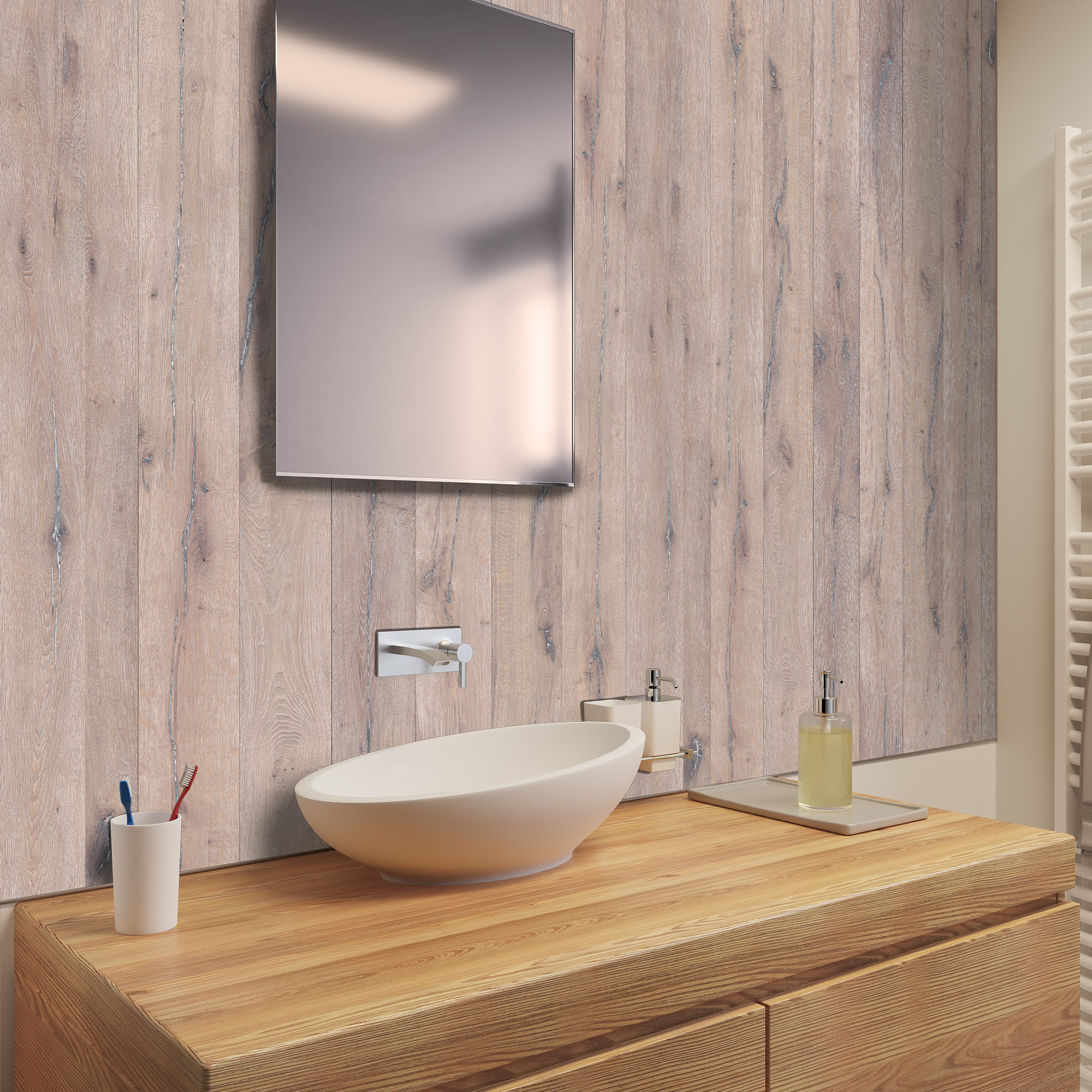 Rückwand, Eiche Landhaus