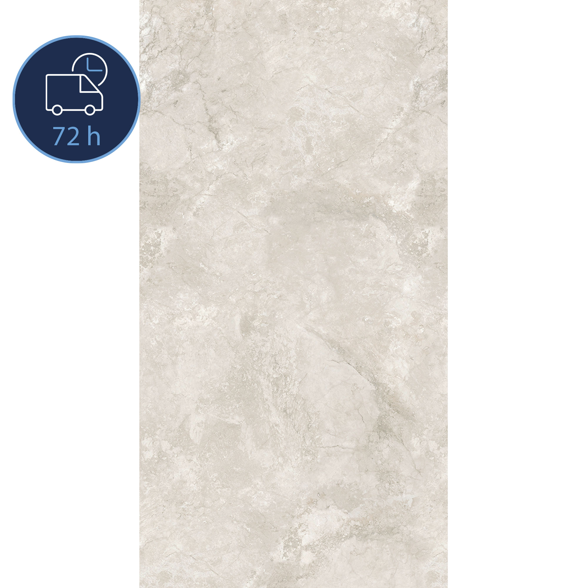 QUICK 72 Rückwand Seidenmatt Marmor Beige