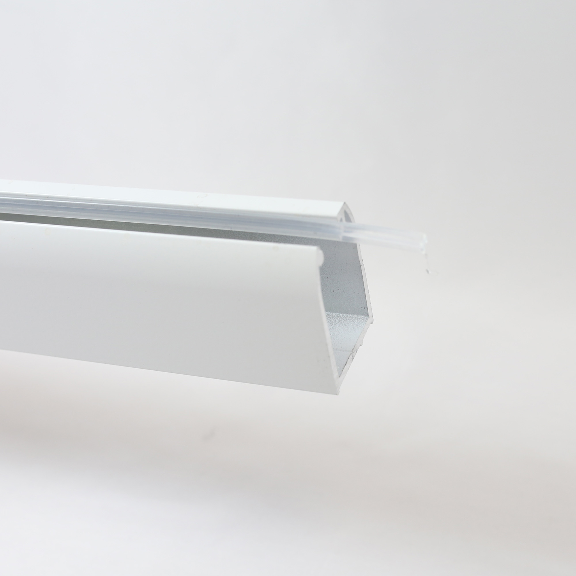 Wandanschlussprofil - Weiß rund