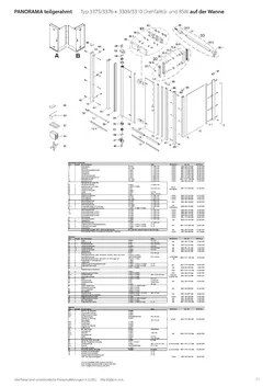 verkürzte Seitenwand für Drehfalttür 2-tlg. 18.03.2026