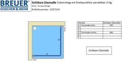 Sichtbare Glasmaße - Artikel 0297134