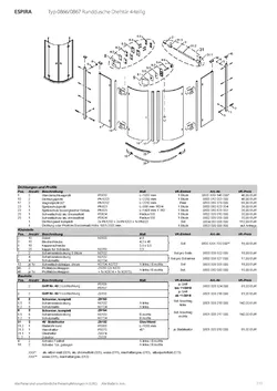 Runddusche mit Drehtür 4-tlg. 19.01.2026
