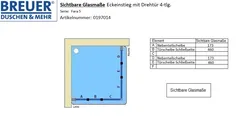 0197014 Sichtbare Glasmaße