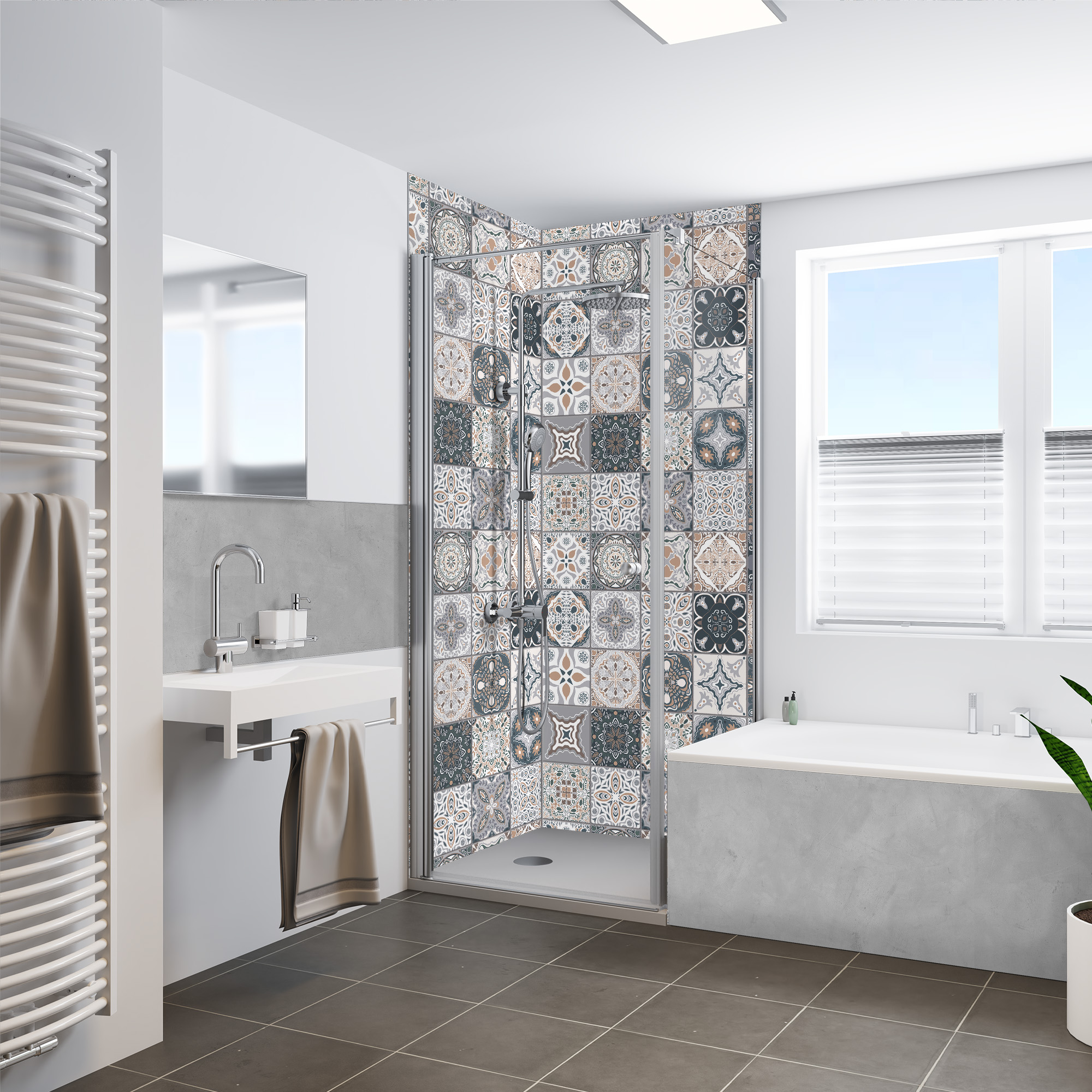 Rückwand, Fliese Mediterran