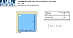 Sichtbare Glasmaße - Artikel 0862004_0864002