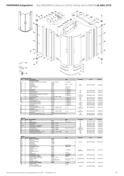 Runddusche mit Drehtür 4-tlg. 11.11.2025