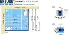 Fliesenspiegel - Artikel 0601002 und 0603002