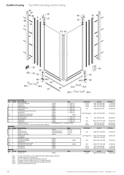 Eckeinstieg mit Drehtür pendelbar 2-tlg. 09.12.2025