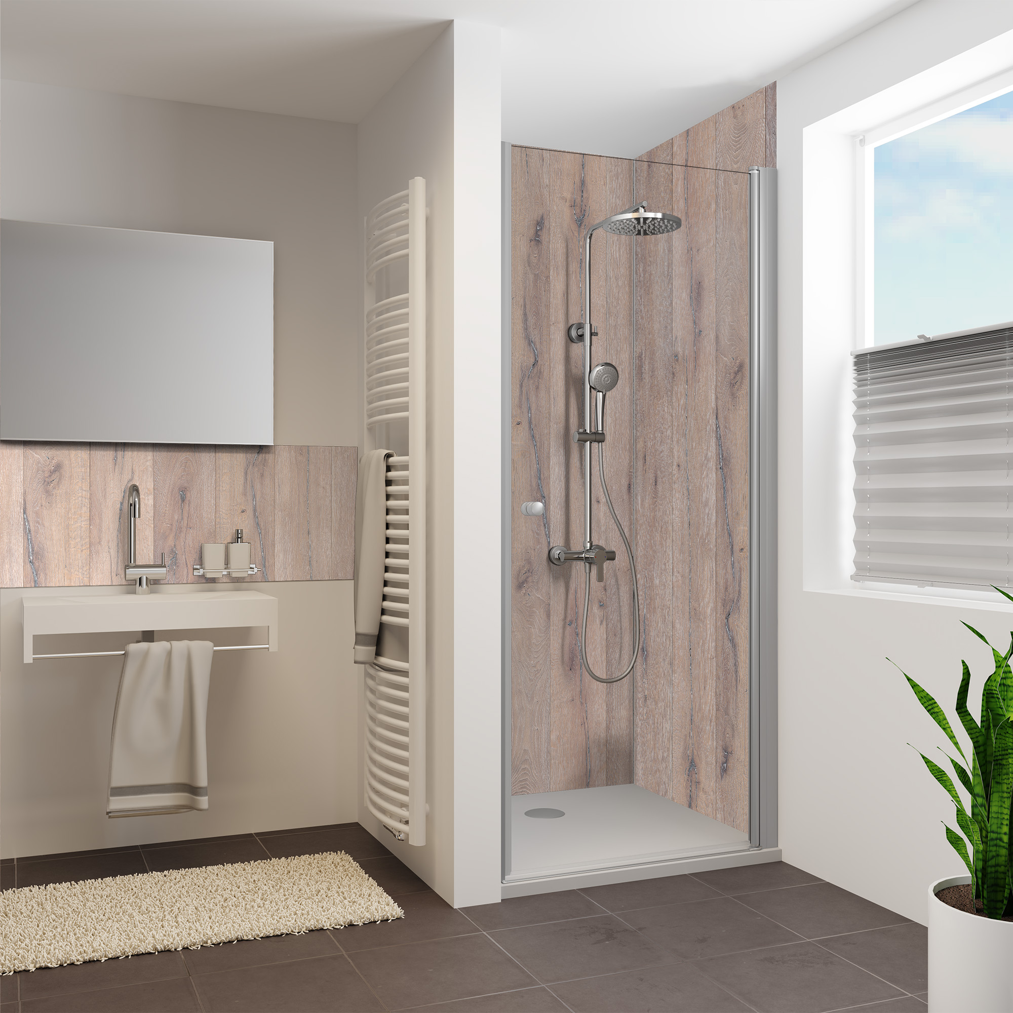 Rückwand, Eiche Landhaus