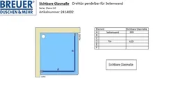 Sichtbare Glasmaße - Artikel 2414002 + 2421002