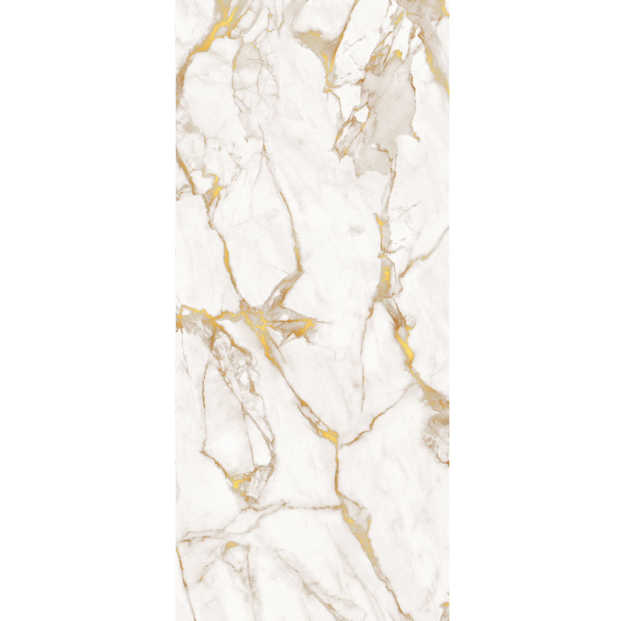 Seidenmatt Marmor Weiß-Gold