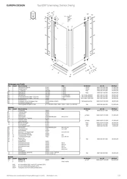 Eckeinstieg mit Drehpunkttür pendelbar 2-tlg. 20.01.2026