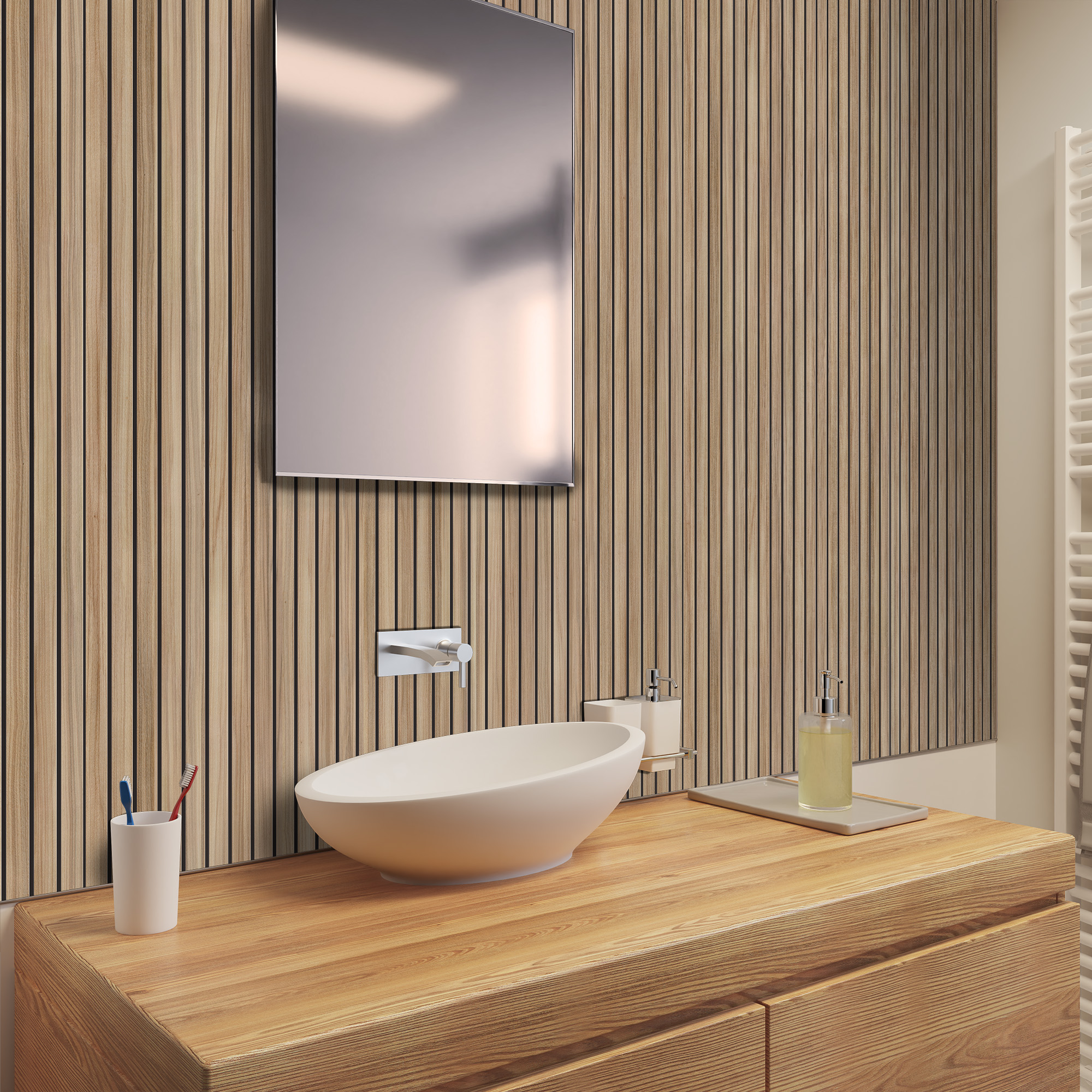 Rückwand, Scandi vertikal