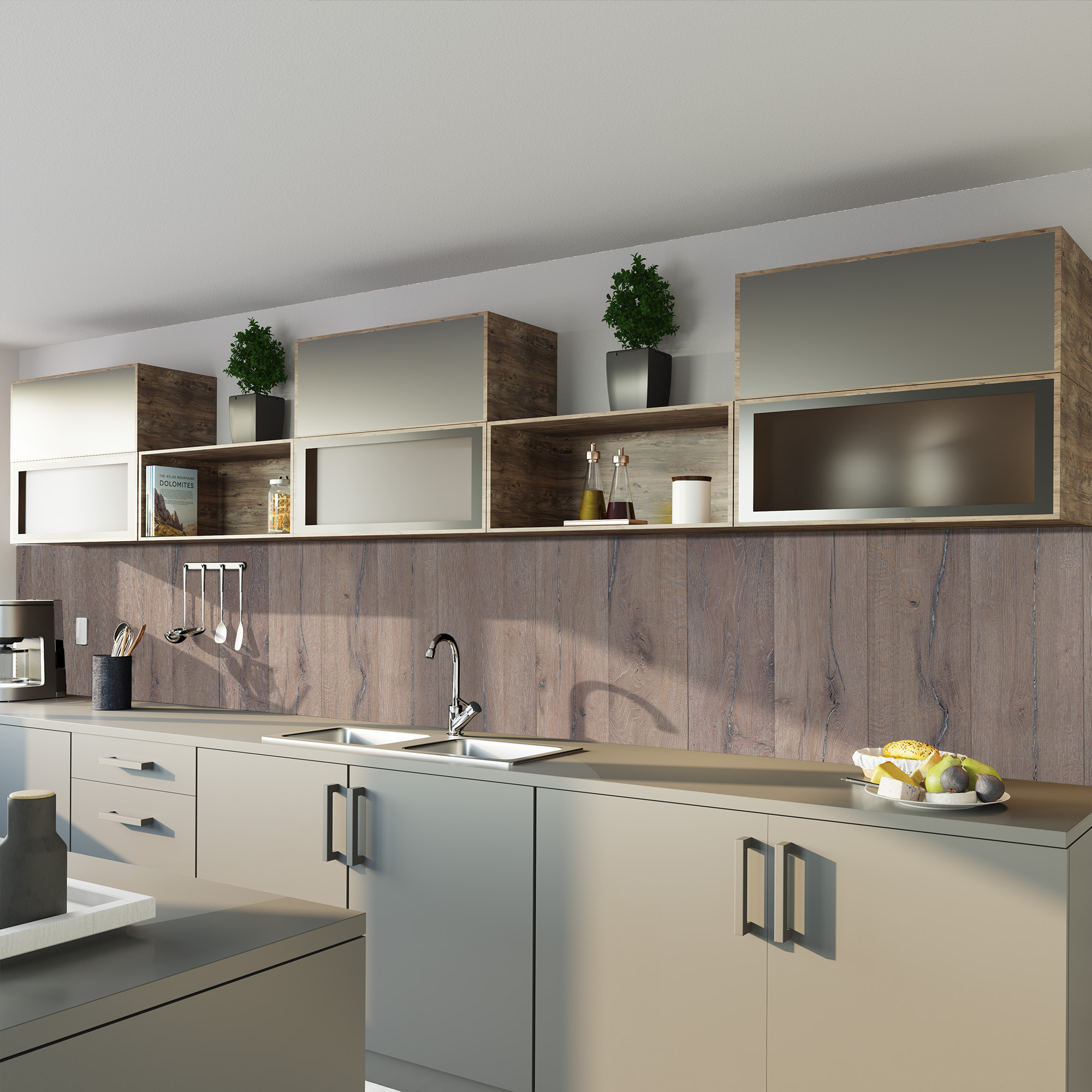 Rückwand, Eiche Landhaus