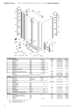 verkürzte Seitenwand für Drehfalttür 2-tlg. 20.01.2026