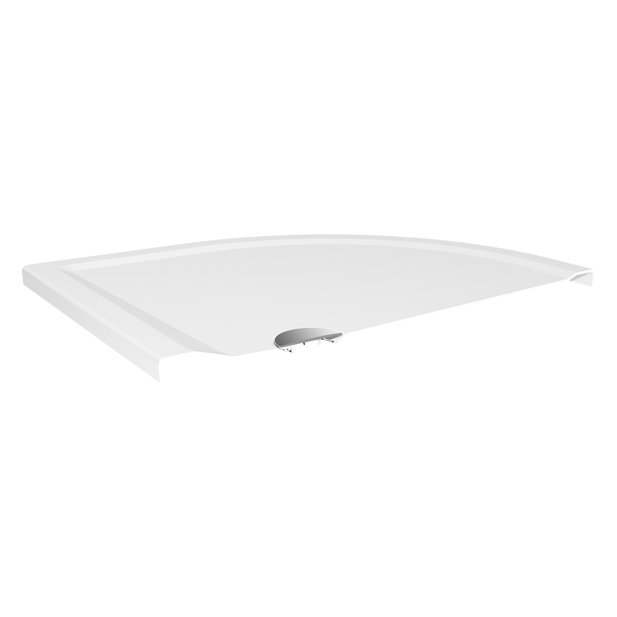 Classic Line extra flach, Rundduschwanne, Radius 550, Querschnitt diagonal