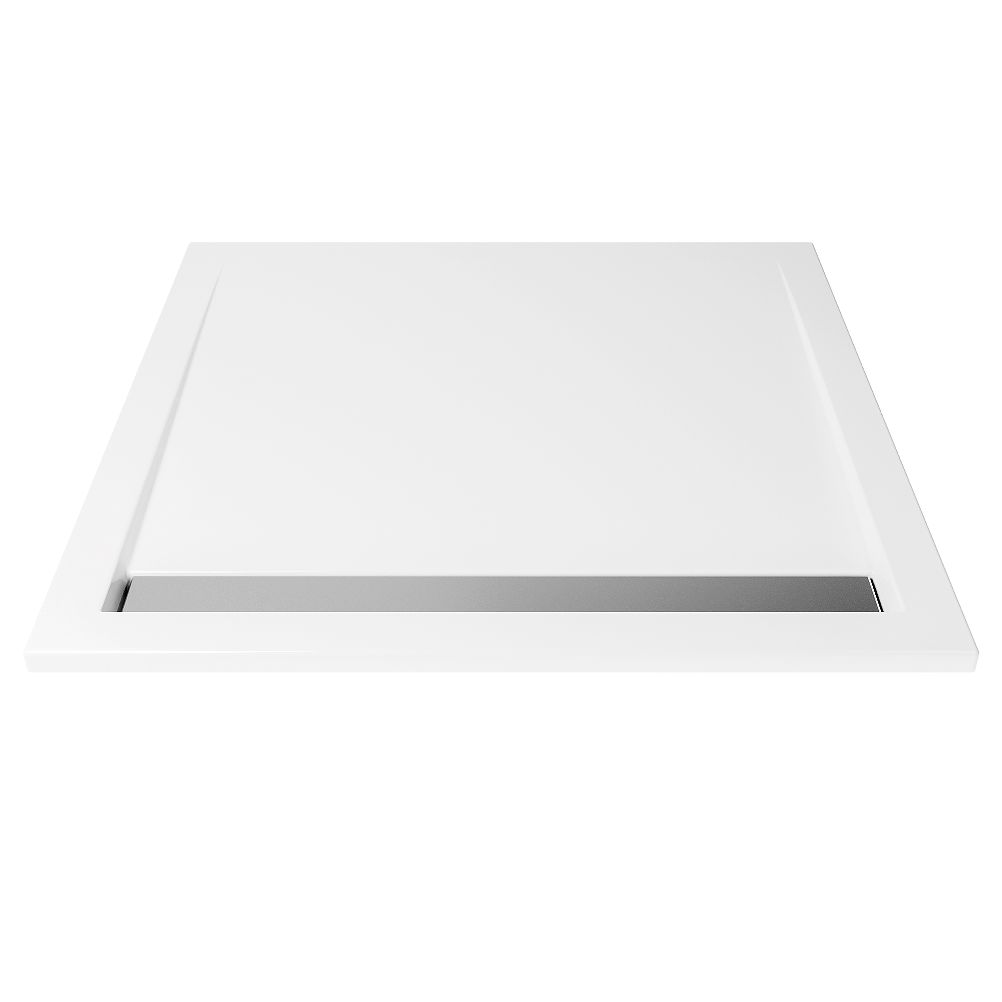 Classic Line extra flach - Ablaufrinne schmal, Quadratduschwanne