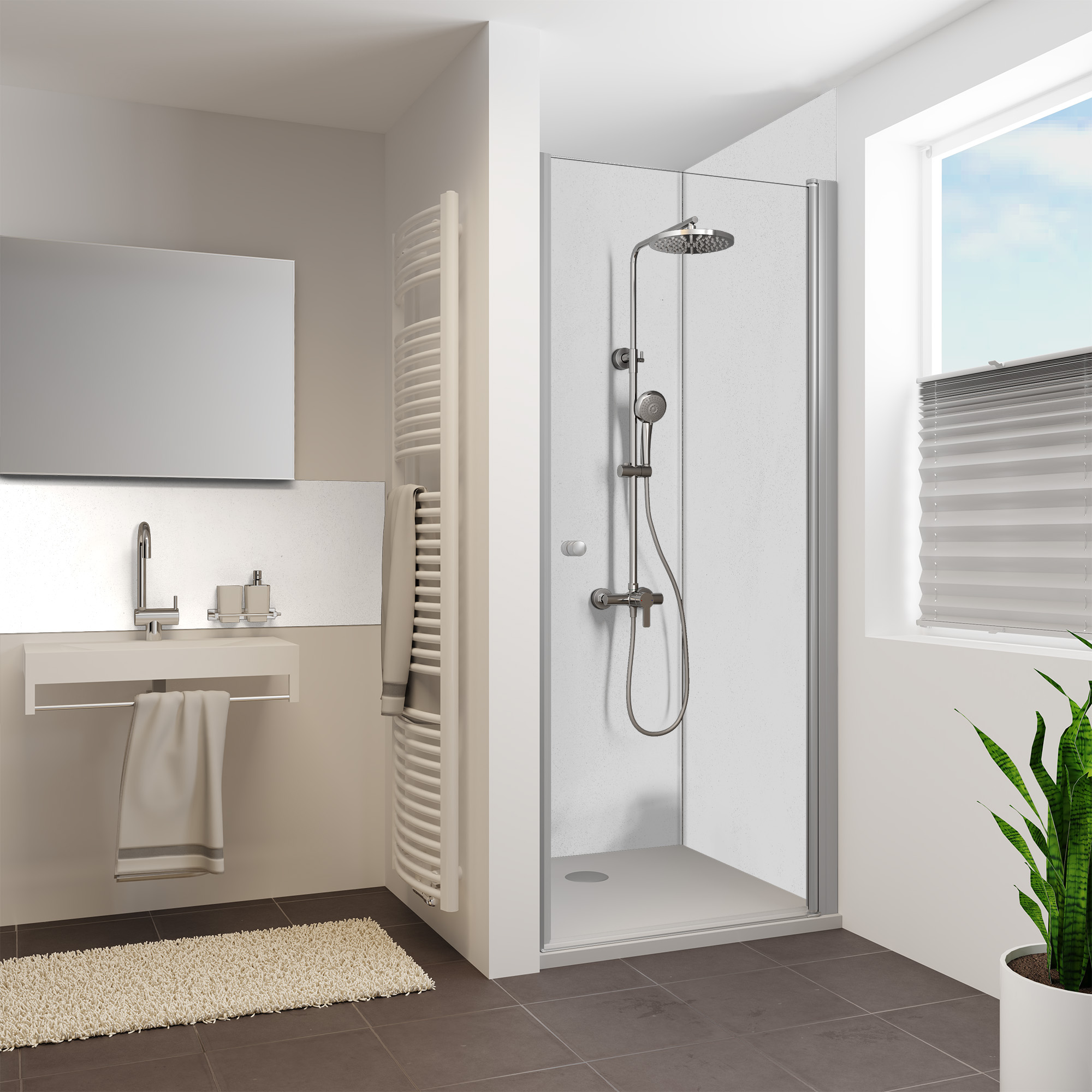 Putz-Dekor Putz-Optik Weiß